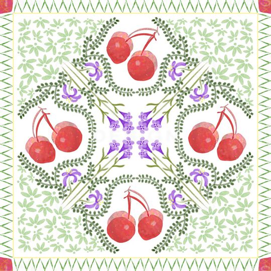 樱桃印花华亿平台图片