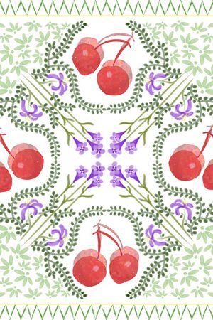 樱桃印花华亿平台图片