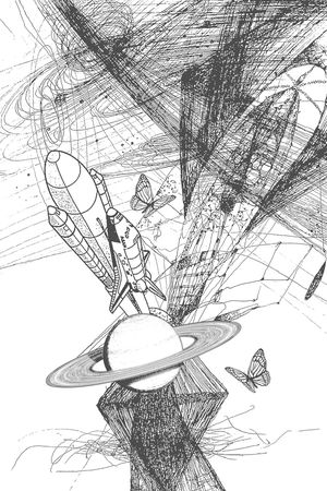 抽象纹理印花华亿平台图片