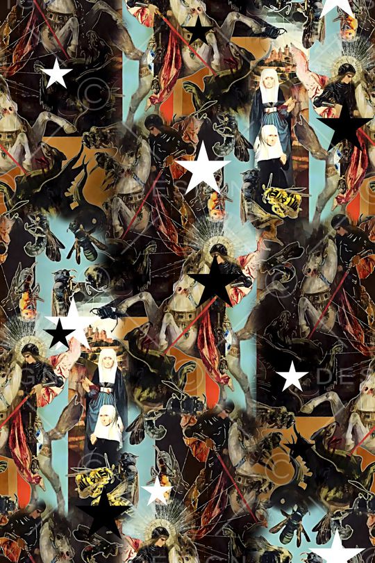 抽象纹理印花华亿平台图片