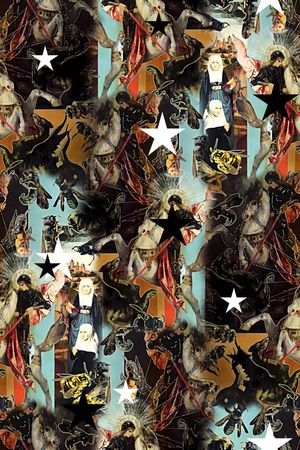 抽象纹理印花华亿平台图片