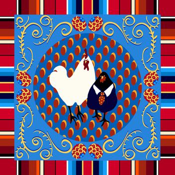 895663-方巾1（配色A）