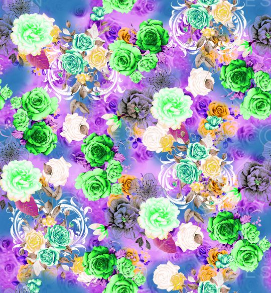 玫瑰印花华亿平台图片