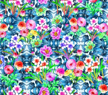 牡丹印花华亿平台图片