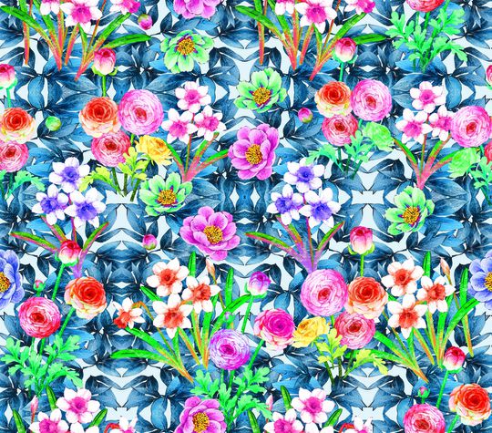 牡丹印花华亿平台图片