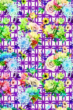 牡丹印花华亿平台图片