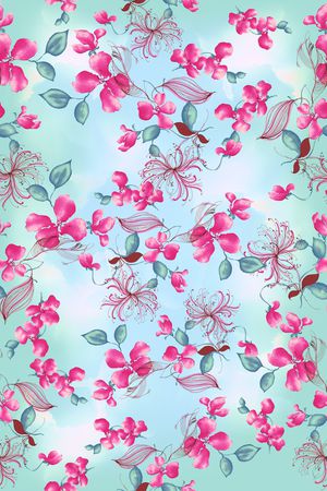 小碎花印花华亿平台图片