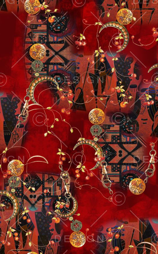 民族风印花华亿平台图片