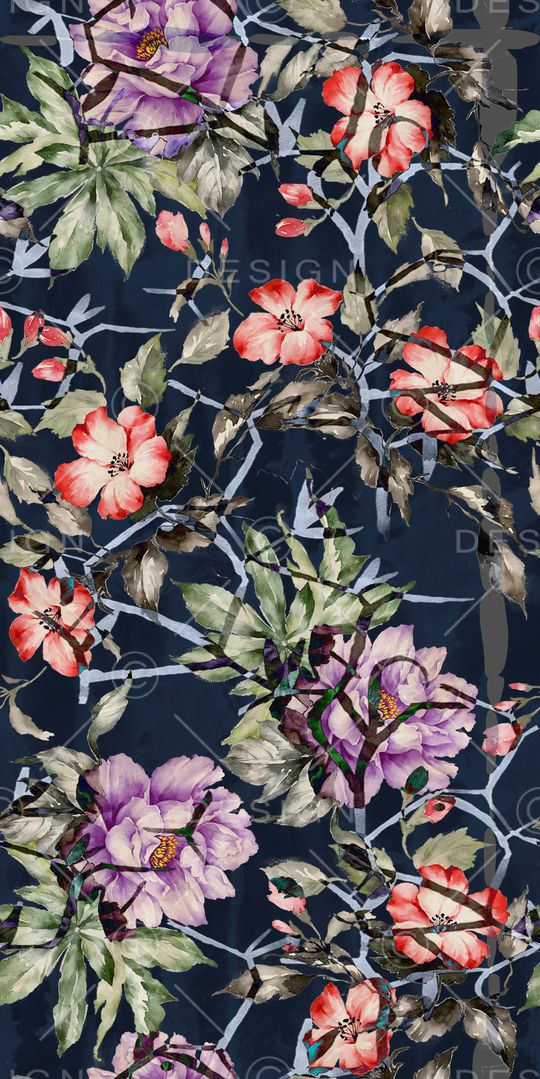 花卉印花华亿平台图片