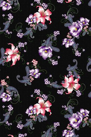 花卉印花华亿平台图片