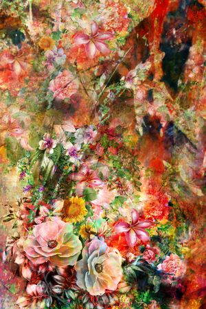 花卉印花华亿平台图片