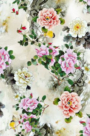 中国风印花华亿平台图片