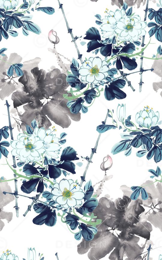 荷花印花华亿平台图片