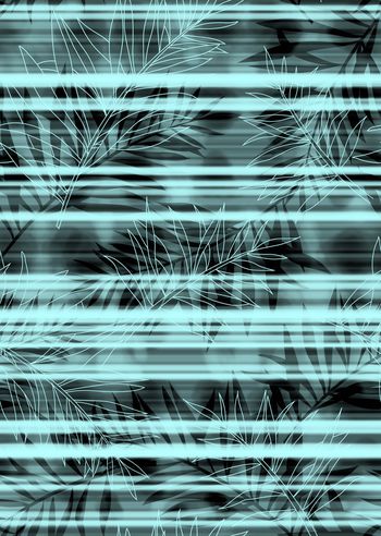 896598-男装树叶条纹 color 2