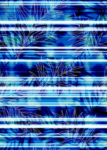 896602-男装树叶条纹-leyer