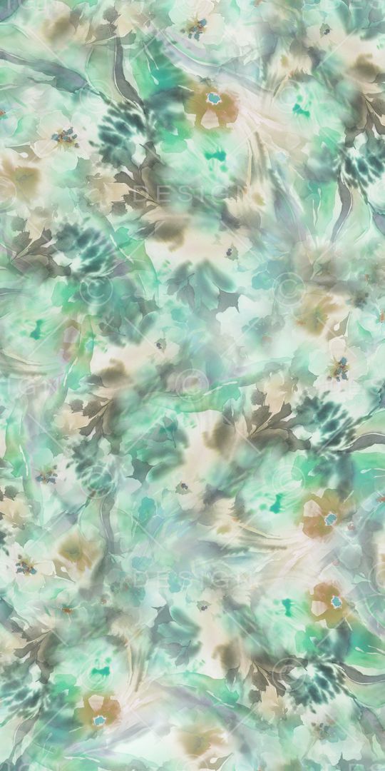 手绘花卉印花华亿平台图片