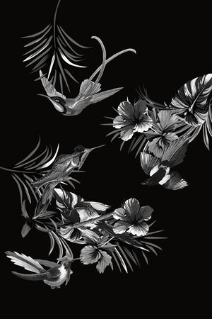 花鸟印花华亿平台图片