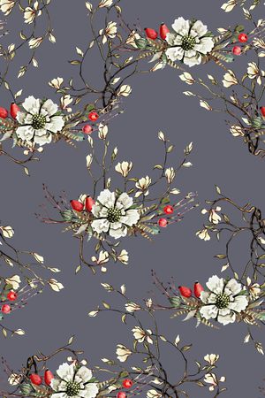 连衣裙印花华亿平台图片