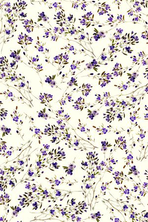 小碎花印花华亿平台图片