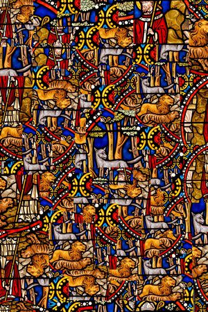 狮子印花华亿平台图片