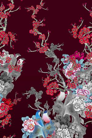 梅花印花华亿平台图片