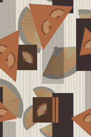 线条花卉印花华亿平台图片