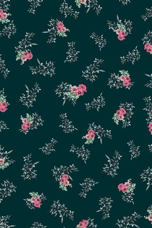 小碎花印花华亿平台图片