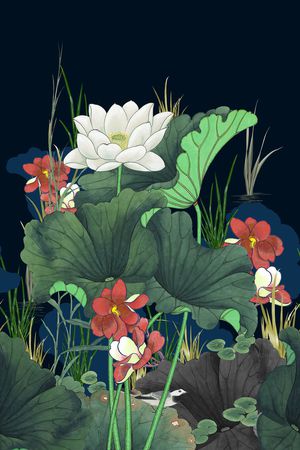 水草印花华亿平台图片