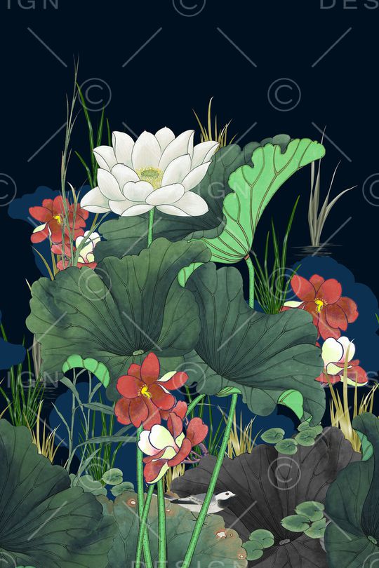 水草印花华亿平台图片