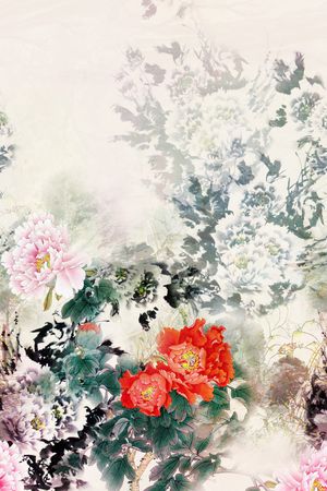 中国风印花华亿平台图片