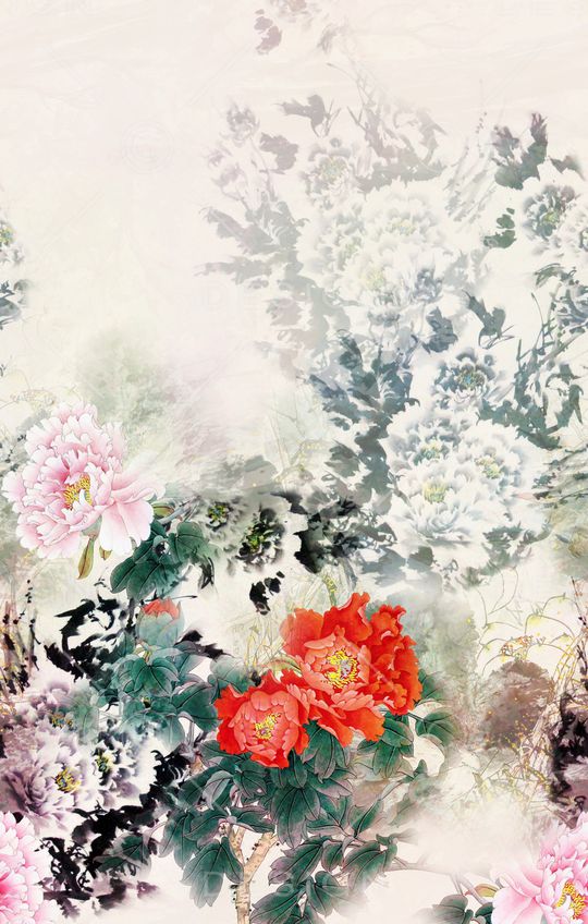 中国风印花华亿平台图片