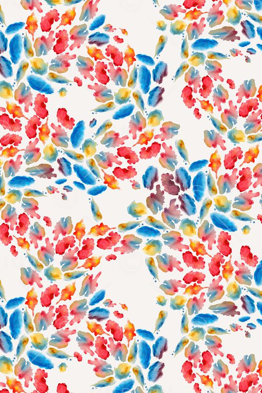 抽象花卉印花华亿平台图片