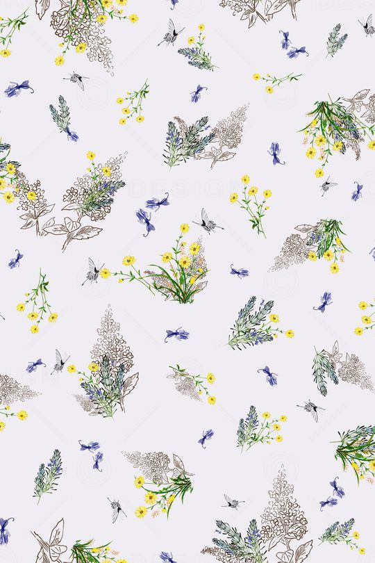 蝴蝶印花华亿平台图片