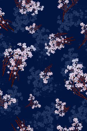 树枝印花华亿平台图片