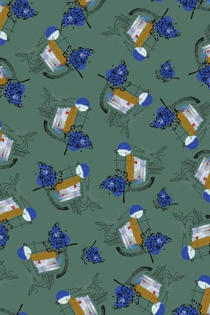 抽象印花华亿平台图片