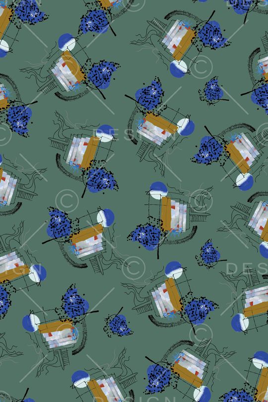 抽象印花华亿平台图片