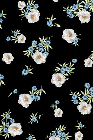 小碎花印花华亿平台图片