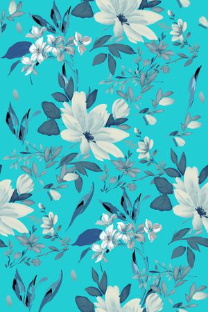 树枝印花华亿平台图片