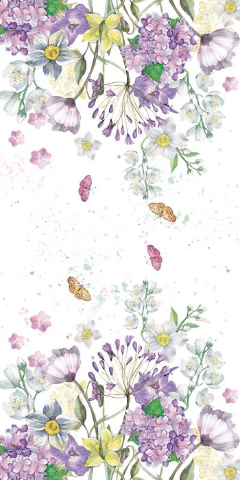 897879-20170717 彩铅 花卉 长巾