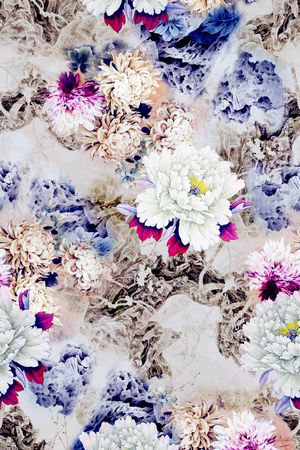 中国风印花华亿平台图片