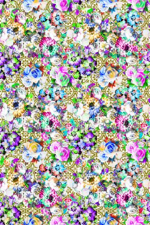 花卉印花华亿平台图片