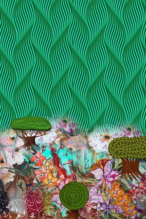 花卉印花华亿平台图片