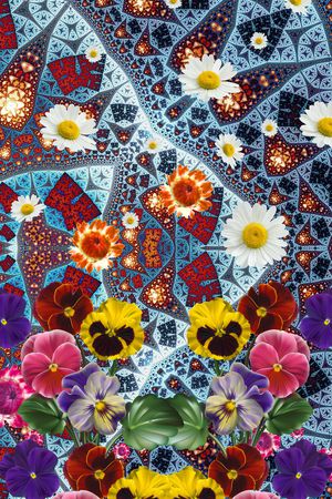 植物印花华亿平台图片