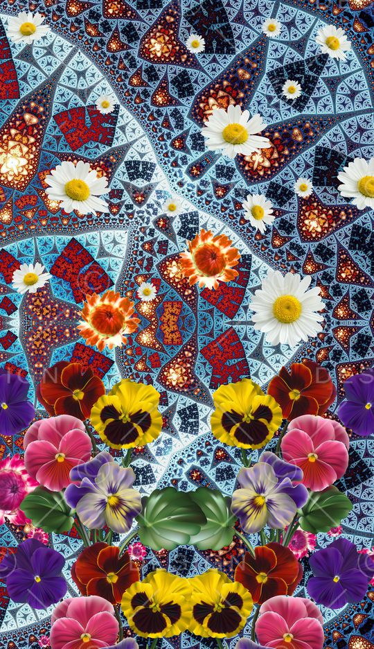 植物印花华亿平台图片