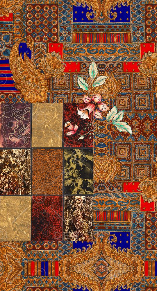 复古印花华亿平台图片