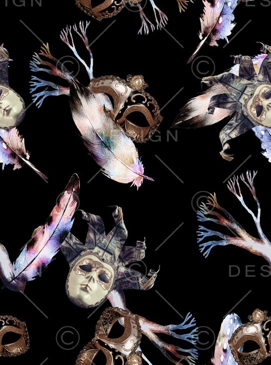 羽毛印花华亿平台图片