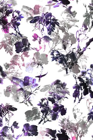 荷花印花华亿平台图片