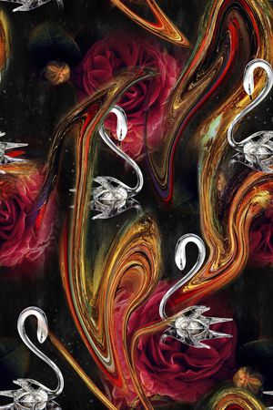 抽象印花华亿平台图片