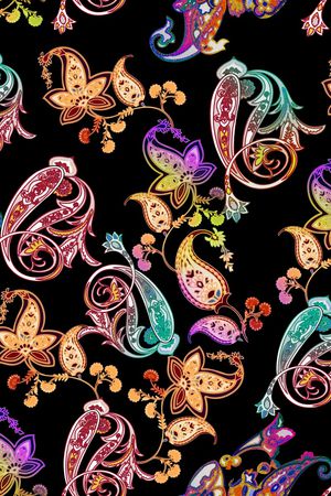 佩斯利印花华亿平台图片