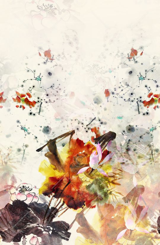 中国风印花华亿平台图片